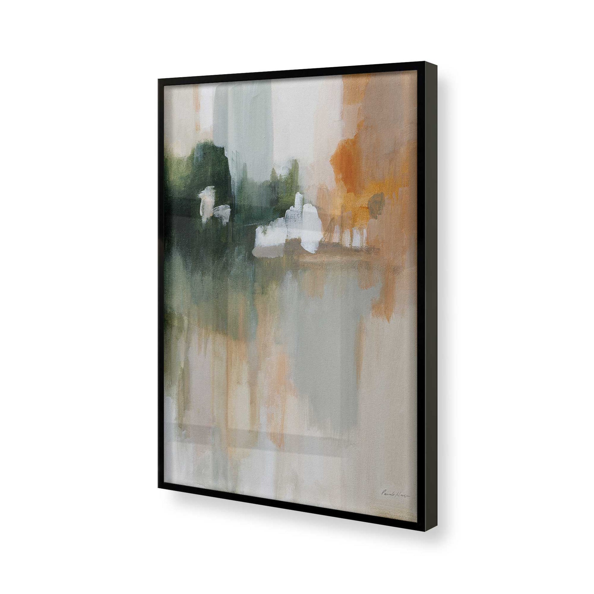 [Color:Satin Black], Picture of art in a Satin Black frame of the corner