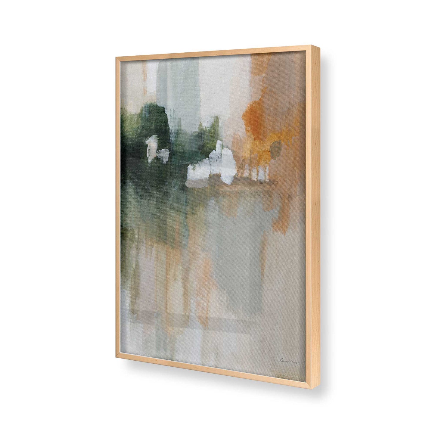 [Color:Raw Maple], Picture of art in a Raw Maple frame of the corner