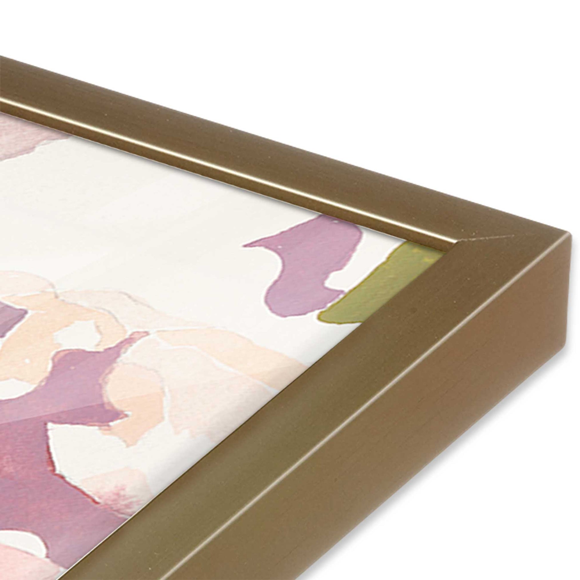 [Color:Brushed Gold], Picture of art in a Brushed Gold frame of the corner