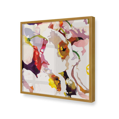 [Color:Polished Gold], Picture of art in a Polished Gold frame at an angle