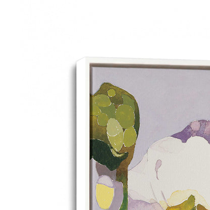 [Color:Opaque White], Picture of art in a White frame at an angle