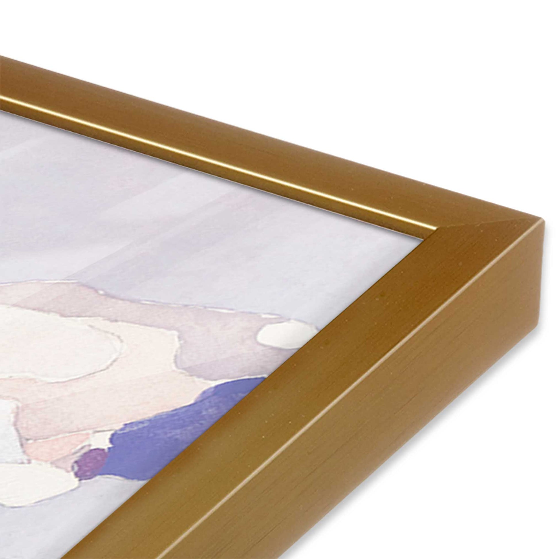 [Color:Polished Gold], Picture of art in a Polished Gold frame of the corner