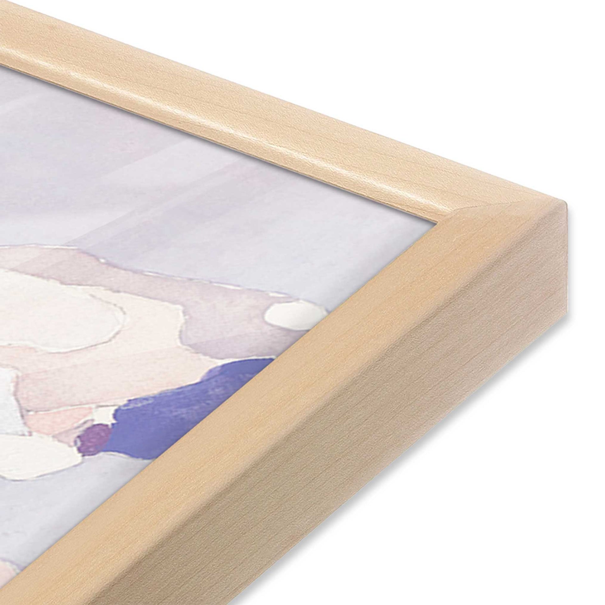 [Color:Raw Maple], Picture of art in a Raw Maple frame of the corner