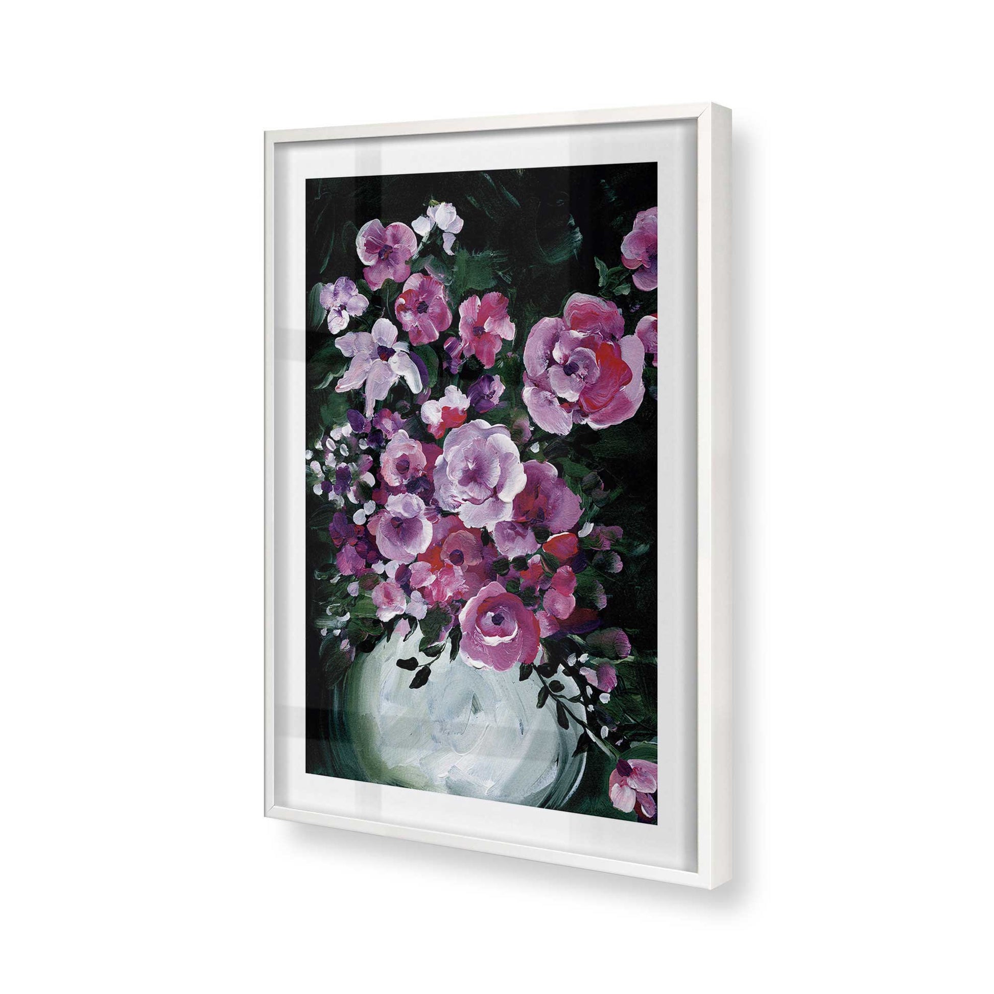 [Color:Opaque White], Picture of art in a Opaque White frame of the corner