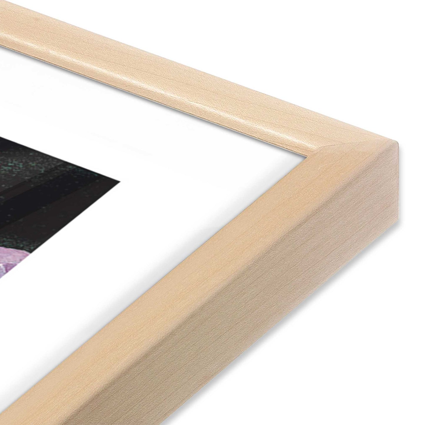 [Color:Raw Maple], Picture of art in a Raw Maple frame at an angle