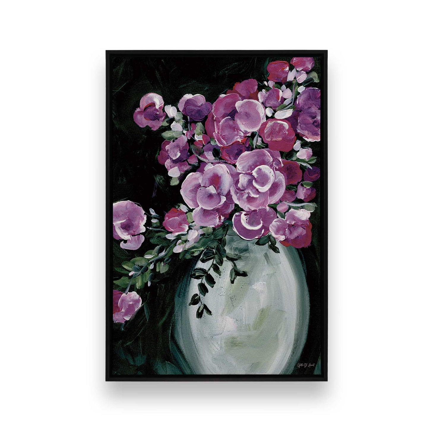 [Color:Satin Black], Picture of art in a Satin Black frame