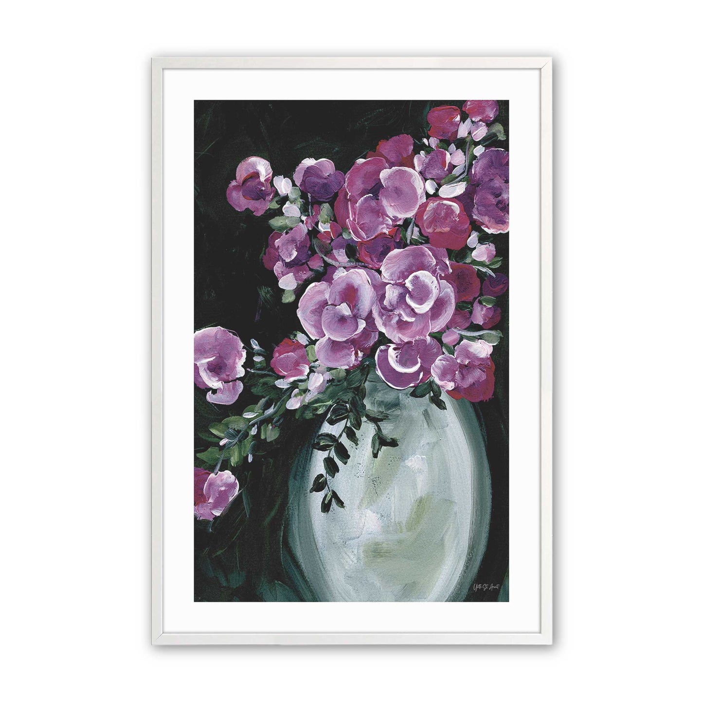 [Color:Opaque White], Picture of art in a Opaque White frame