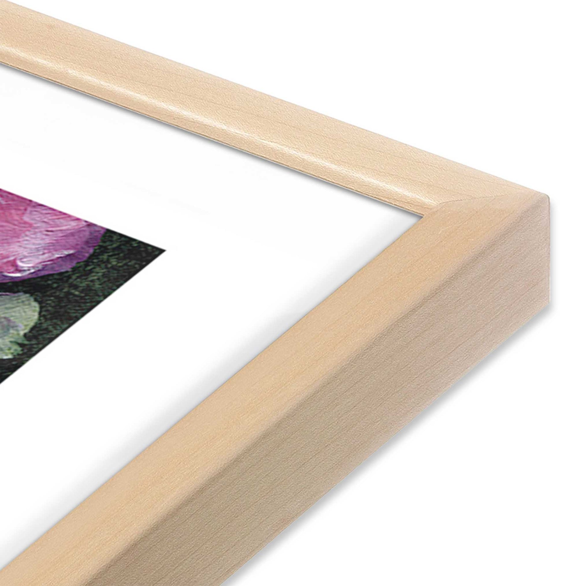 [Color:Raw Maple], Picture of art in a Raw Maple frame at an angle