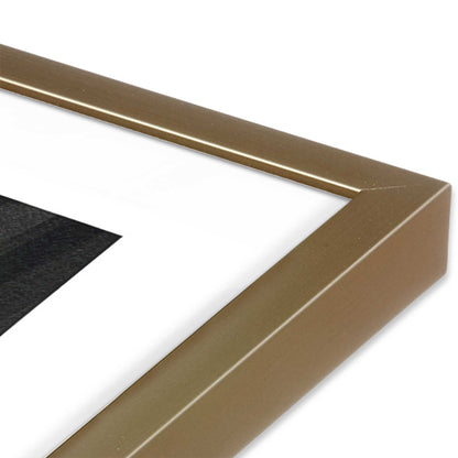 [Color:Brushed Gold], Picture of art in a Brushed Gold frame at an angle