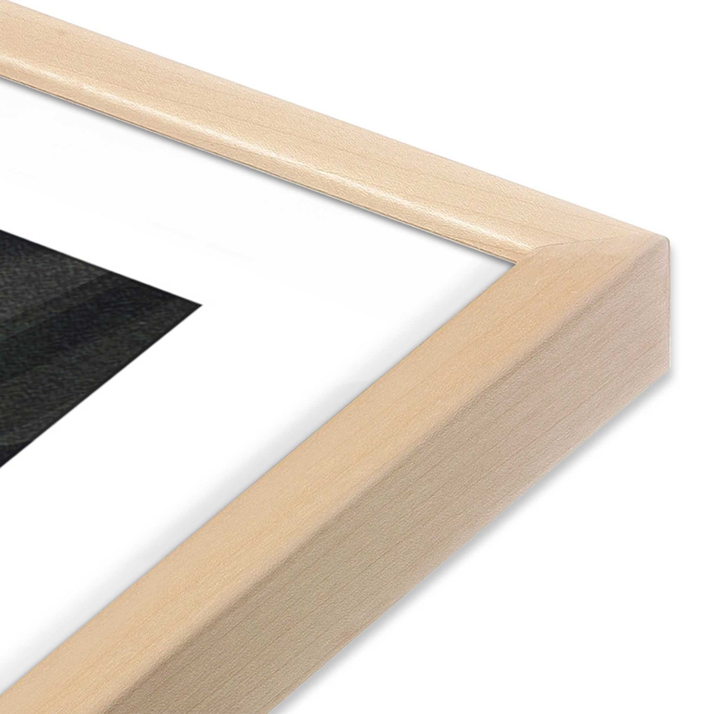 [Color:Raw Maple], Picture of art in a Raw Maple frame at an angle