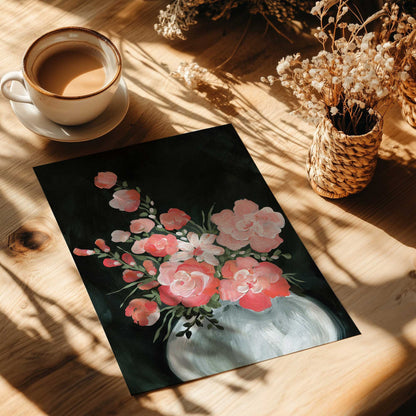 Delicate Coral Blossoms I Print