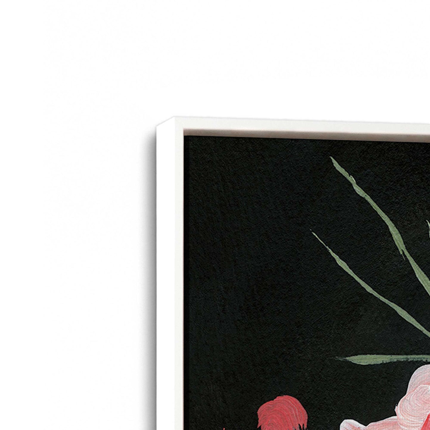 [Color:Opaque White], Picture of art in a White frame at an angle