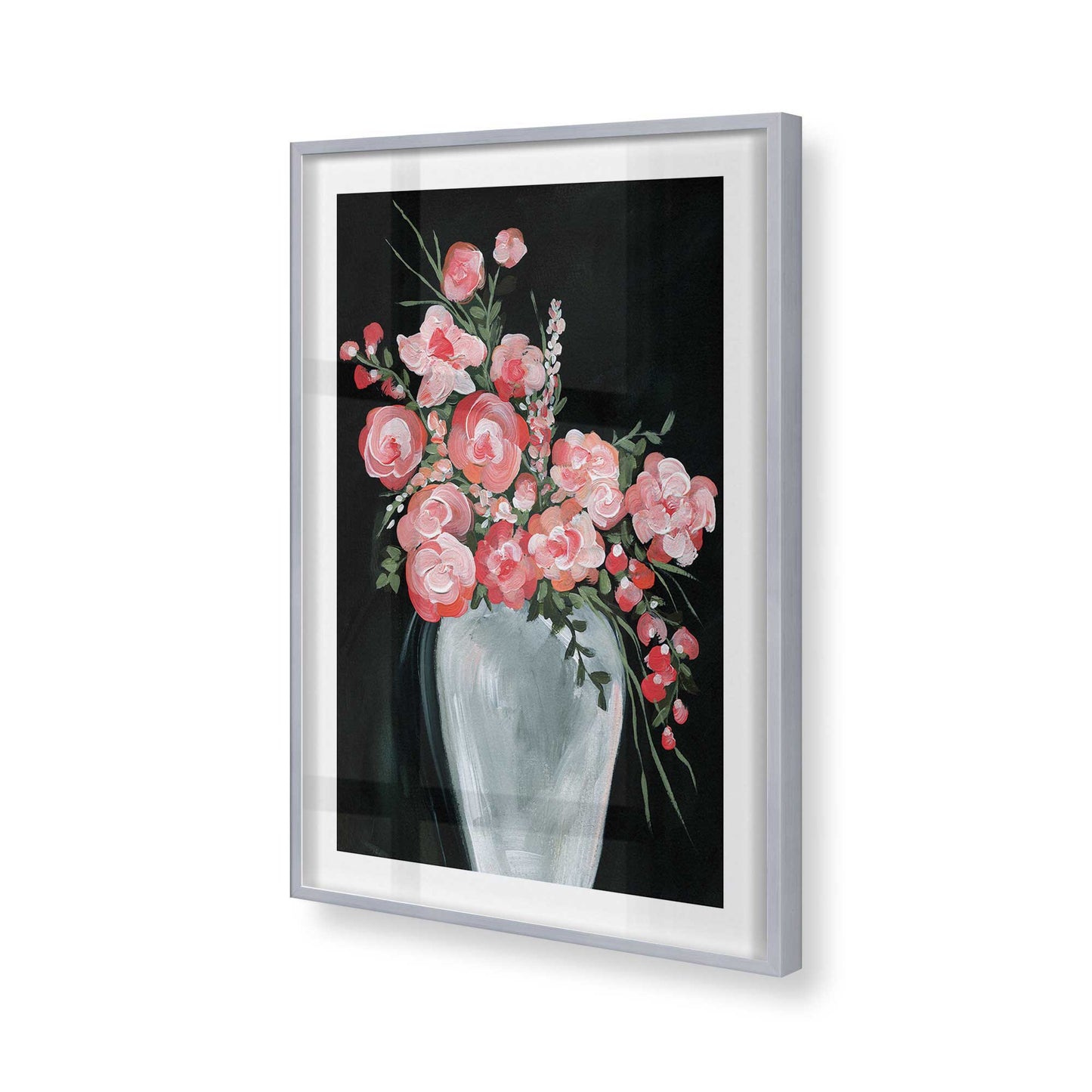 [Color:Polished Chrome], Picture of art in a Polished Chrome frame of the corner