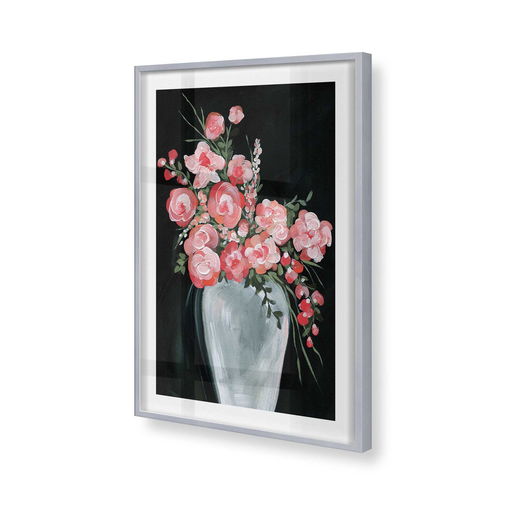 [Color:Polished Chrome], Picture of art in a Polished Chrome frame of the corner