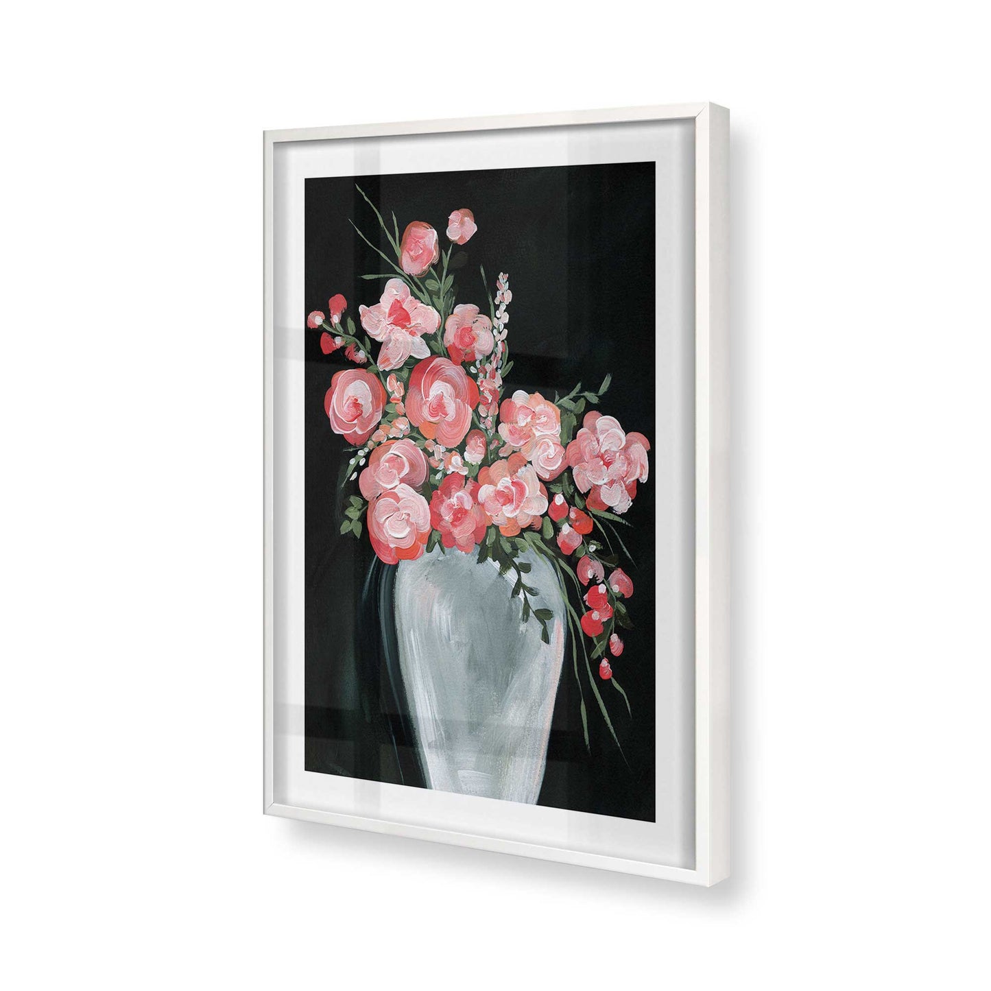 [Color:Opaque White], Picture of art in a Opaque White frame of the corner