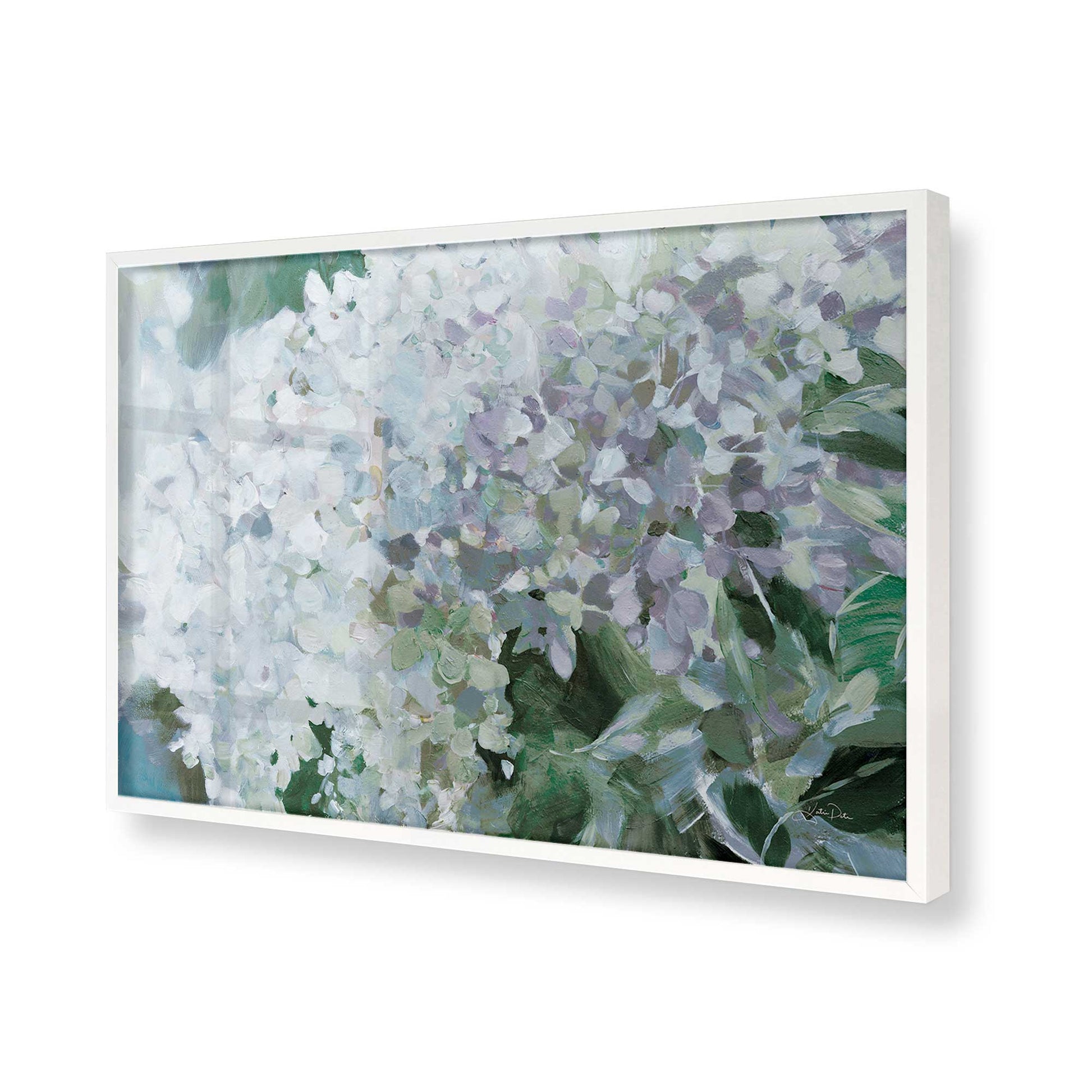 [Color:Opaque White], Picture of art in a Opaque White frame of the corner