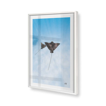 [Color:Opaque White], Picture of art in a Opaque White frame of the corner