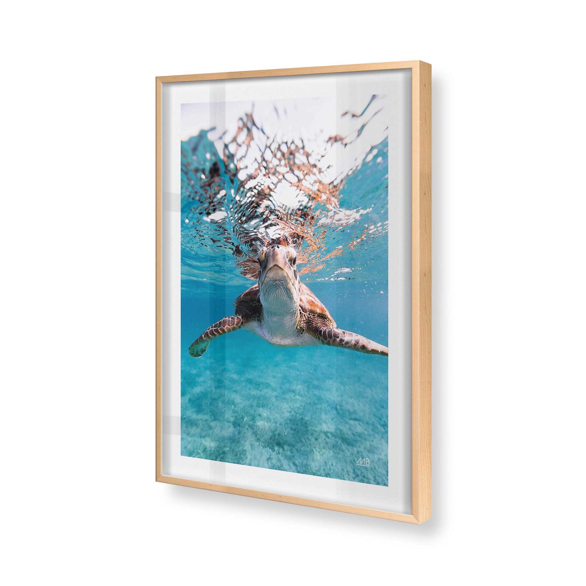 [Color:Raw Maple], Picture of art in a Raw Maple frame of the corner