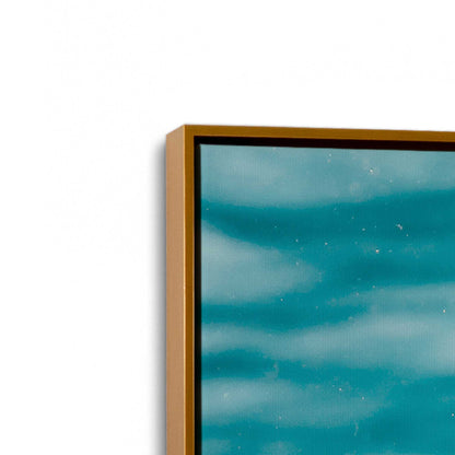 [Color:Polished Gold], Picture of art in a Polished Gold frame at an angle