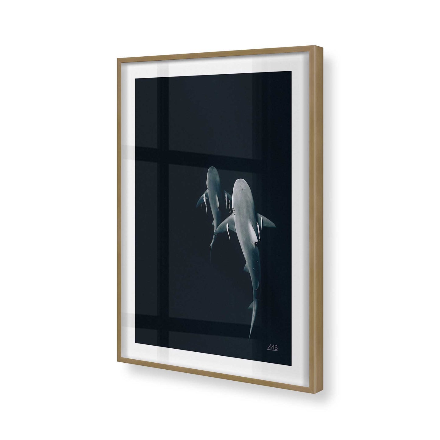 [Color:Brushed Gold], Picture of art in a Brushed Gold frame of the corner