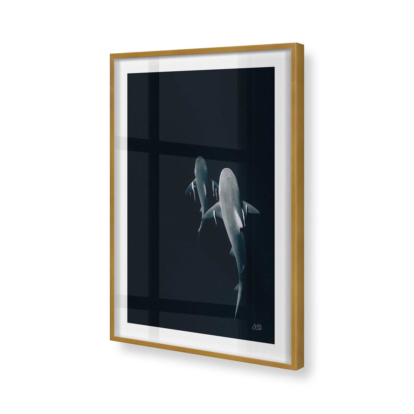 [Color:Polished Gold], Picture of art in a Polished Gold frame of the corner