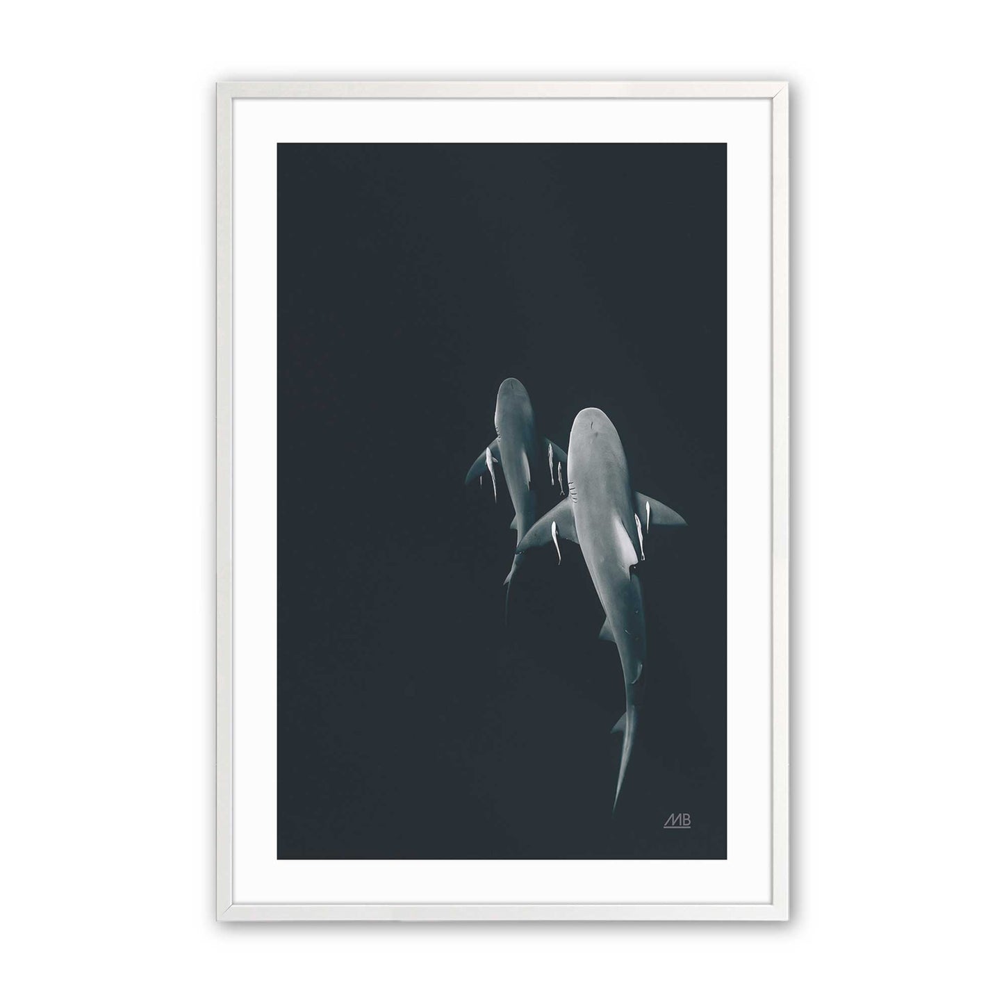 [Color:Opaque White], Picture of art in a Opaque White frame