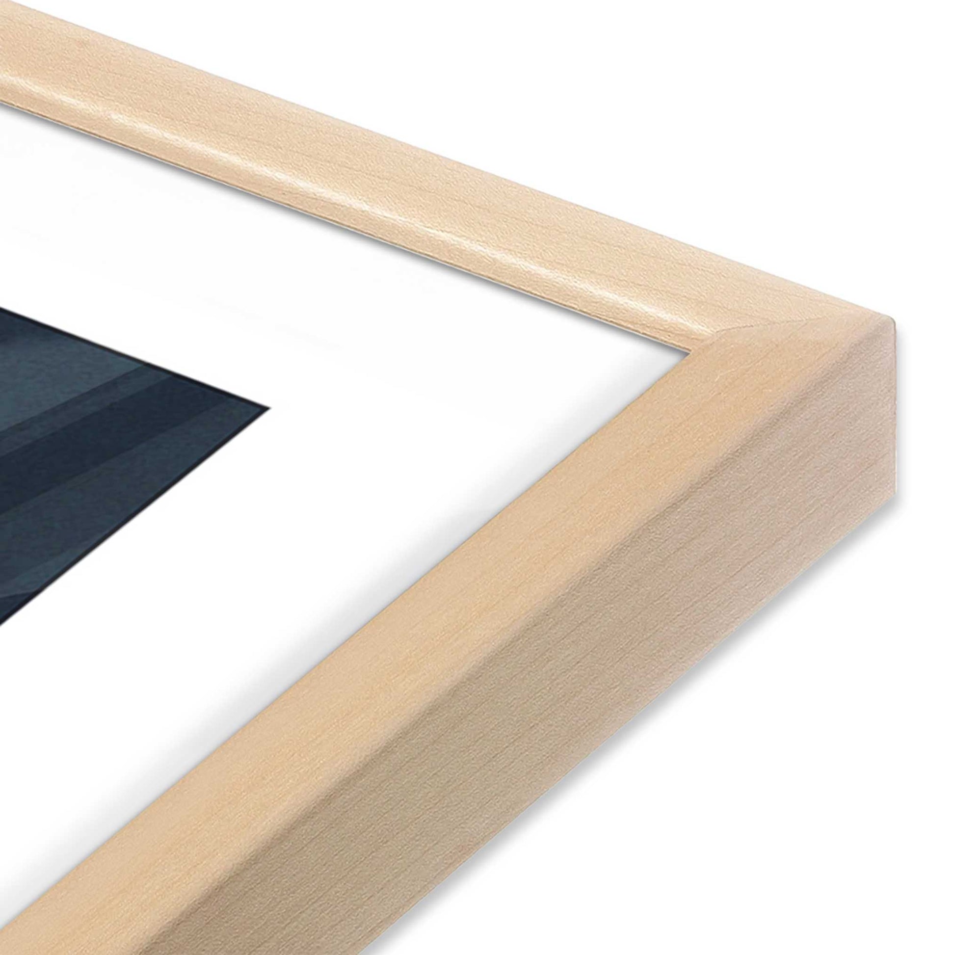 [Color:Raw Maple], Picture of art in a Raw Maple frame at an angle