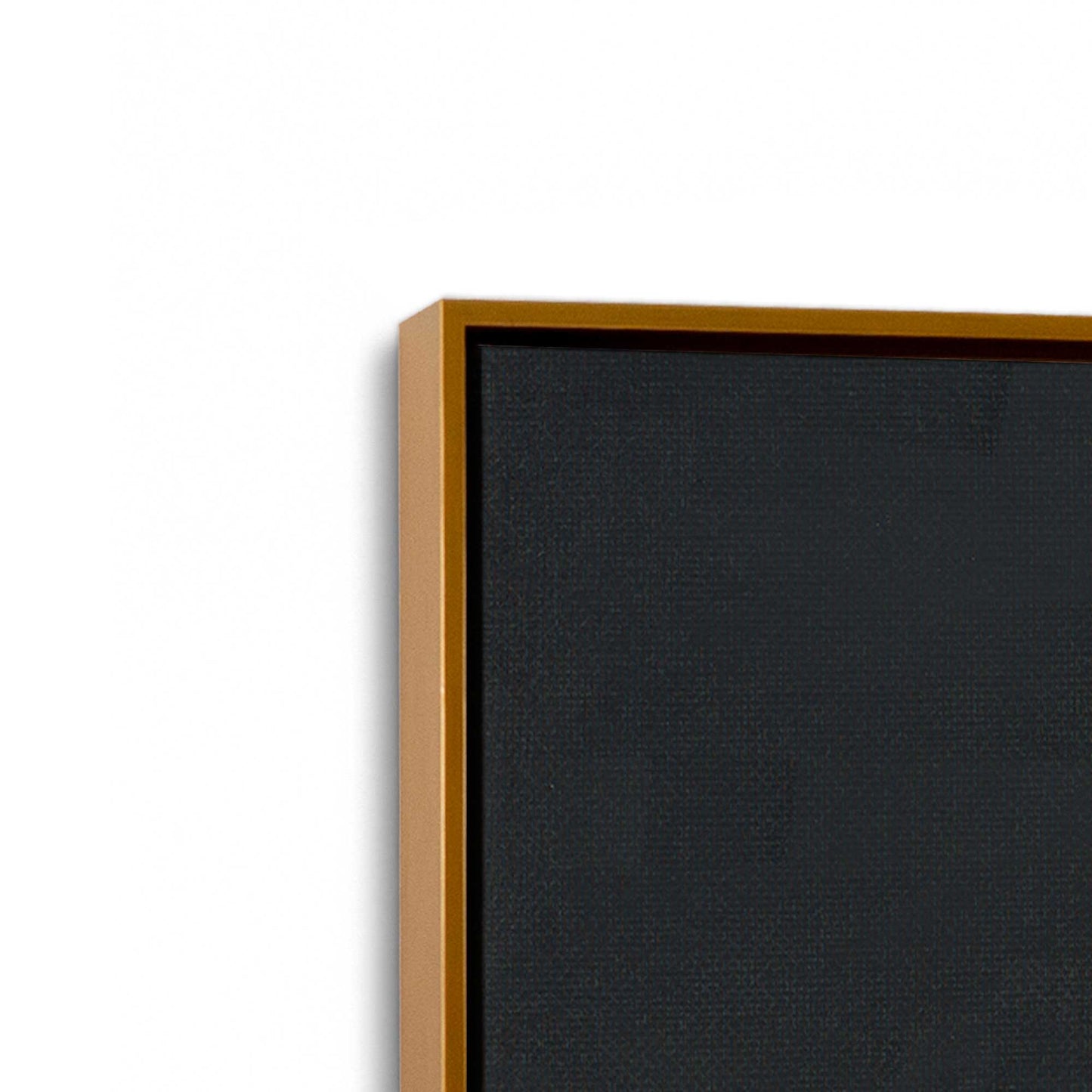 [Color:Polished Gold], Picture of art in a Polished Gold frame at an angle