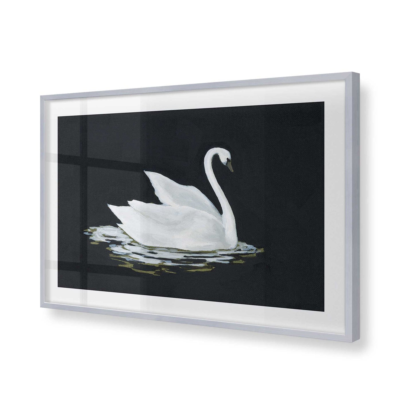 [Color:Polished Chrome], Picture of art in a Polished Chrome frame of the corner