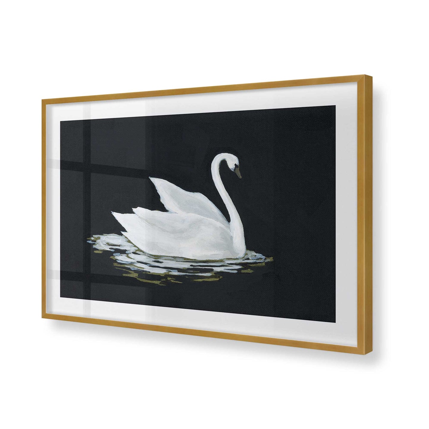 [Color:Polished Gold], Picture of art in a Polished Gold frame of the corner