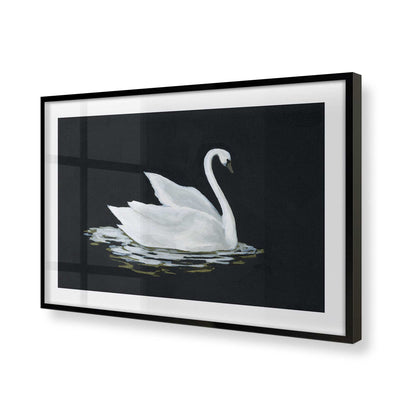 [Color:Satin Black], Picture of art in a Satin Black frame of the corner