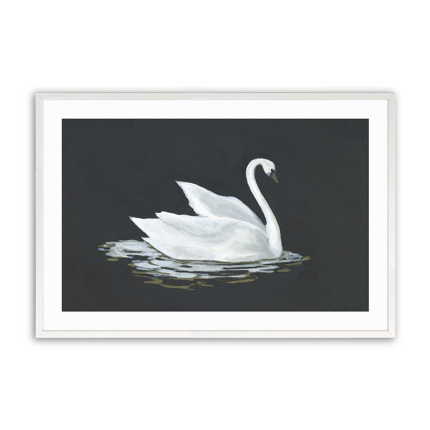 [Color:Opaque White], Picture of art in a Opaque White frame