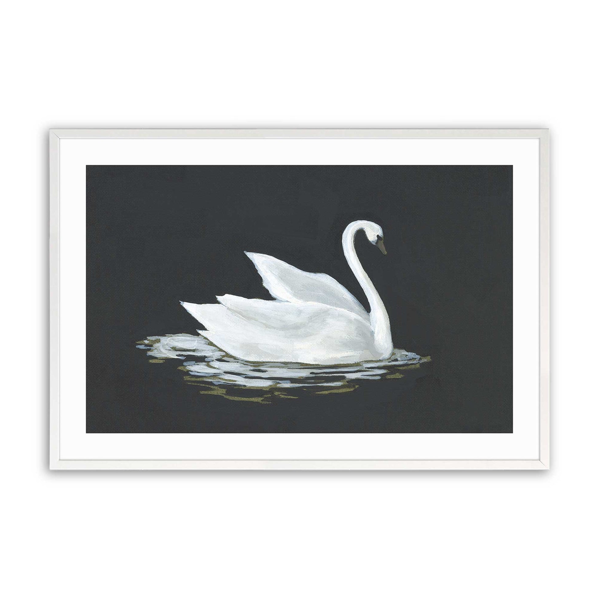 [Color:Opaque White], Picture of art in a Opaque White frame