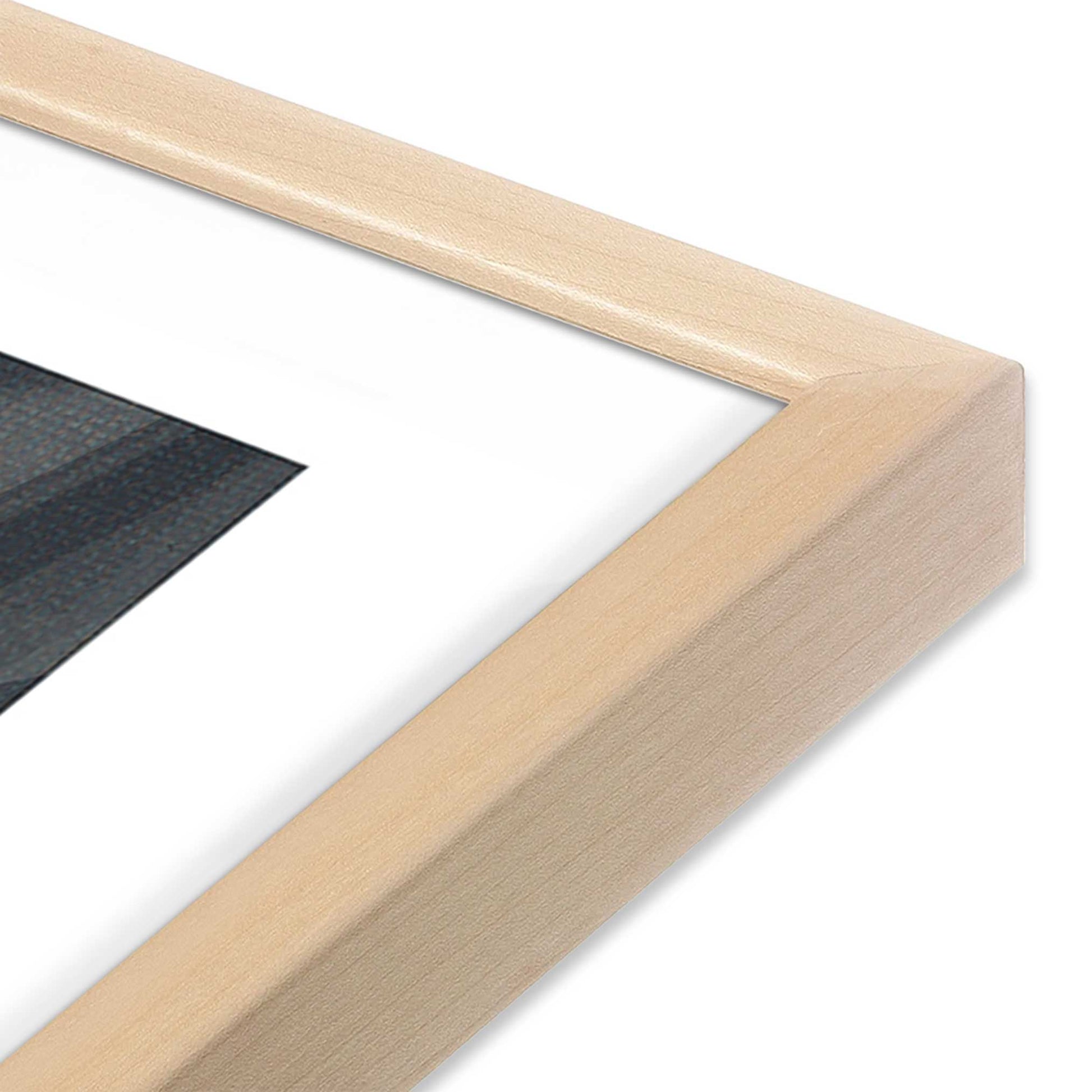 [Color:Raw Maple], Picture of art in a Raw Maple frame at an angle