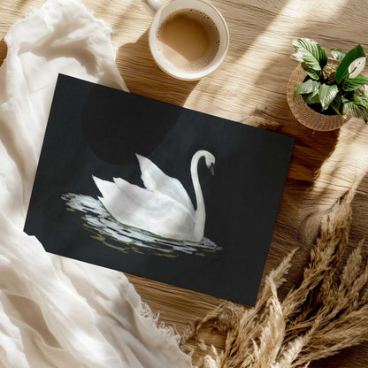 Silent Swan's Glide Print