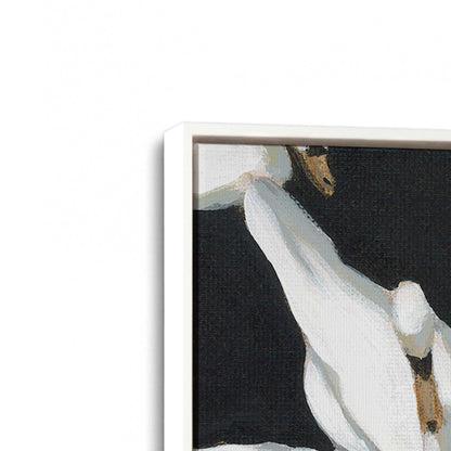 [Color:Opaque White], Picture of art in a White frame at an angle