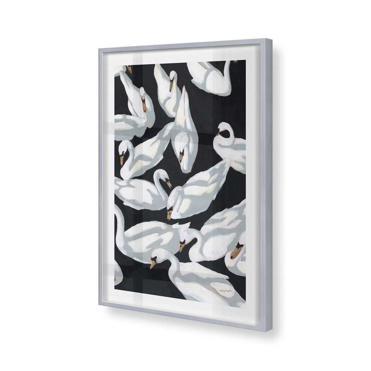 [Color:Polished Chrome], Picture of art in a Polished Chrome frame of the corner