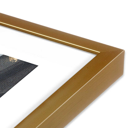 [Color:Polished Gold], Picture of art in a Polished Gold frame at an angle