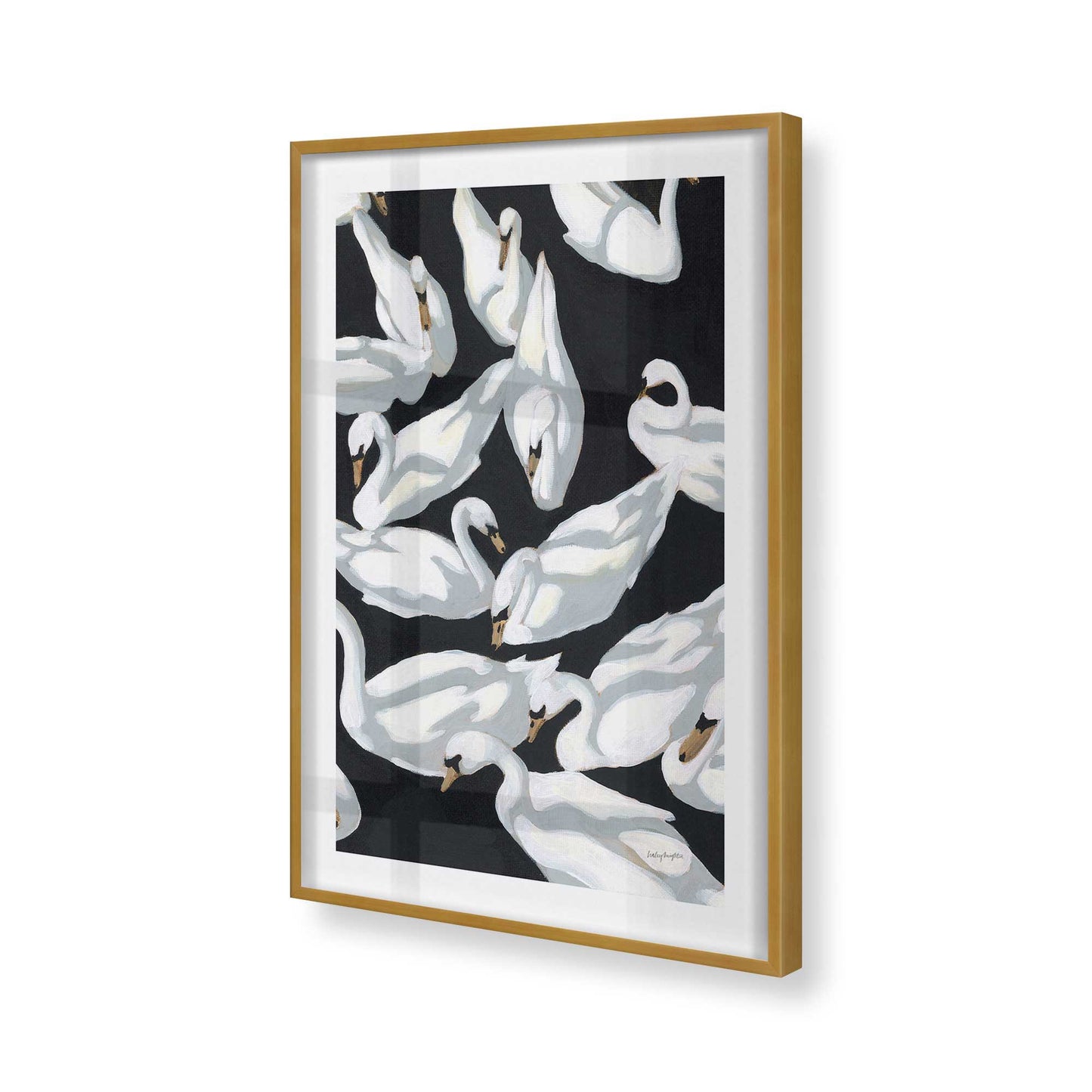 [Color:Polished Gold], Picture of art in a Polished Gold frame of the corner