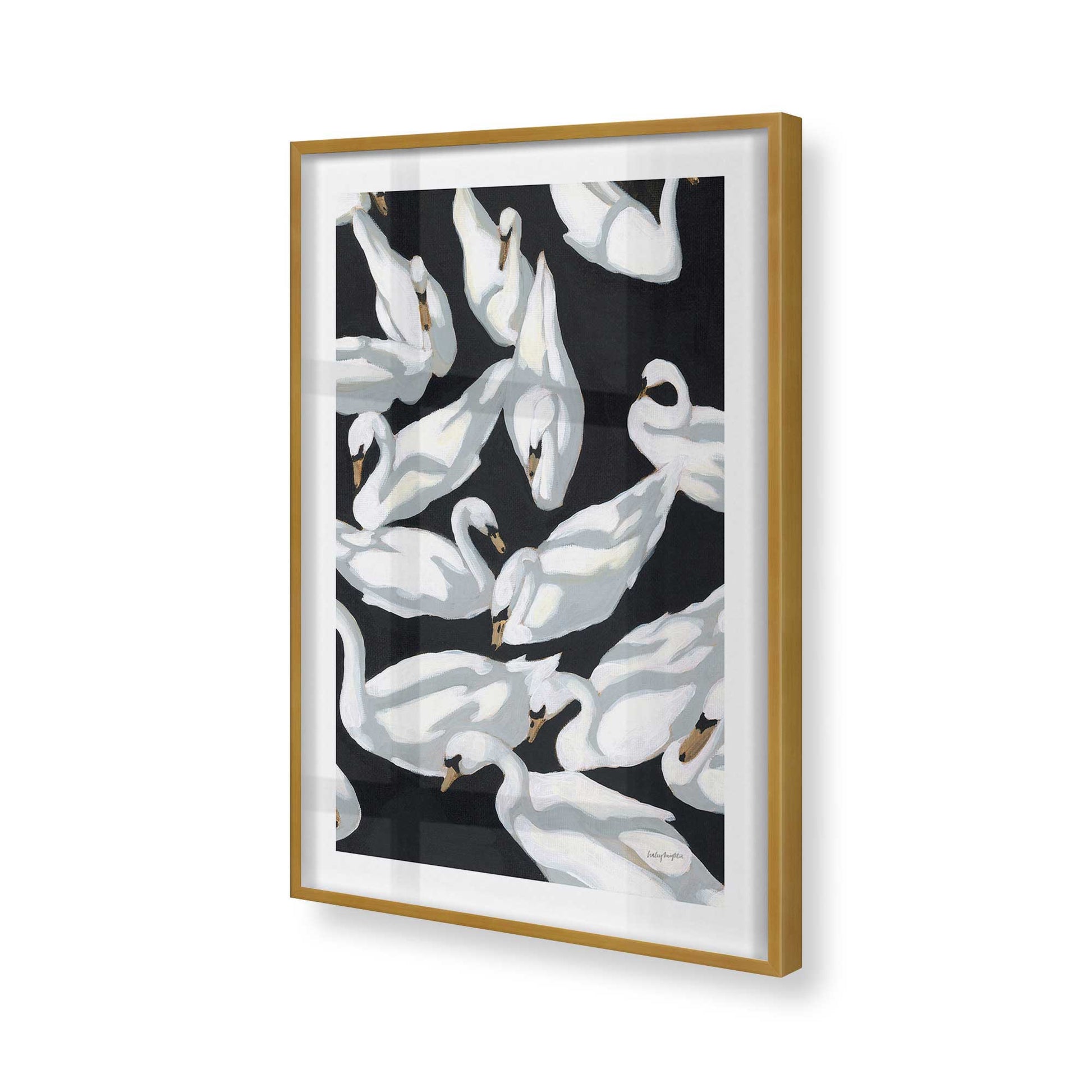 [Color:Polished Gold], Picture of art in a Polished Gold frame of the corner