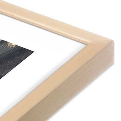 [Color:Raw Maple], Picture of art in a Raw Maple frame at an angle