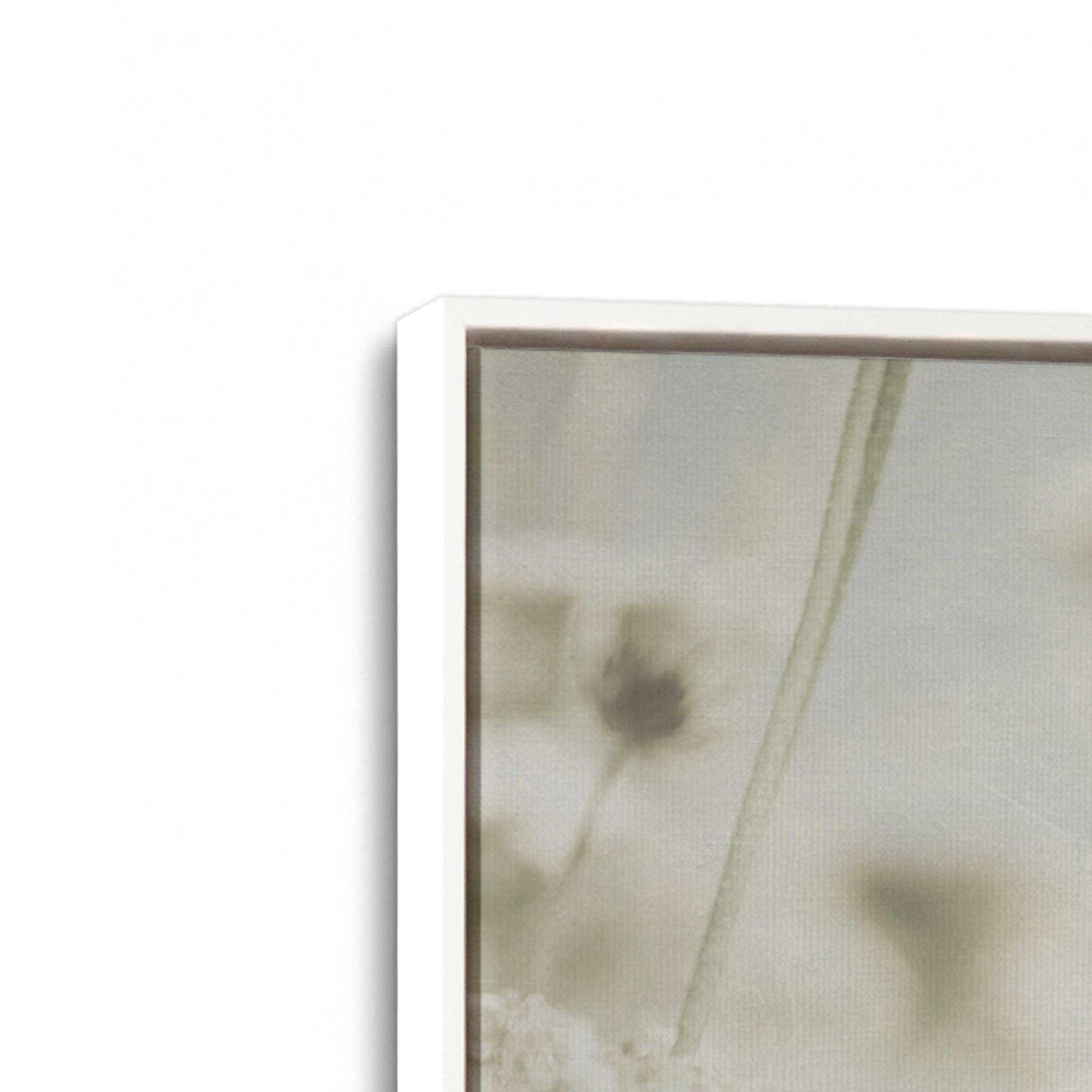 [Color:Opaque White], Picture of art in a White frame at an angle