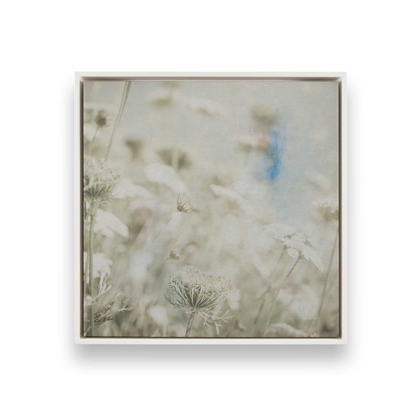 [Color:Opaque White], Picture of art in a White frame