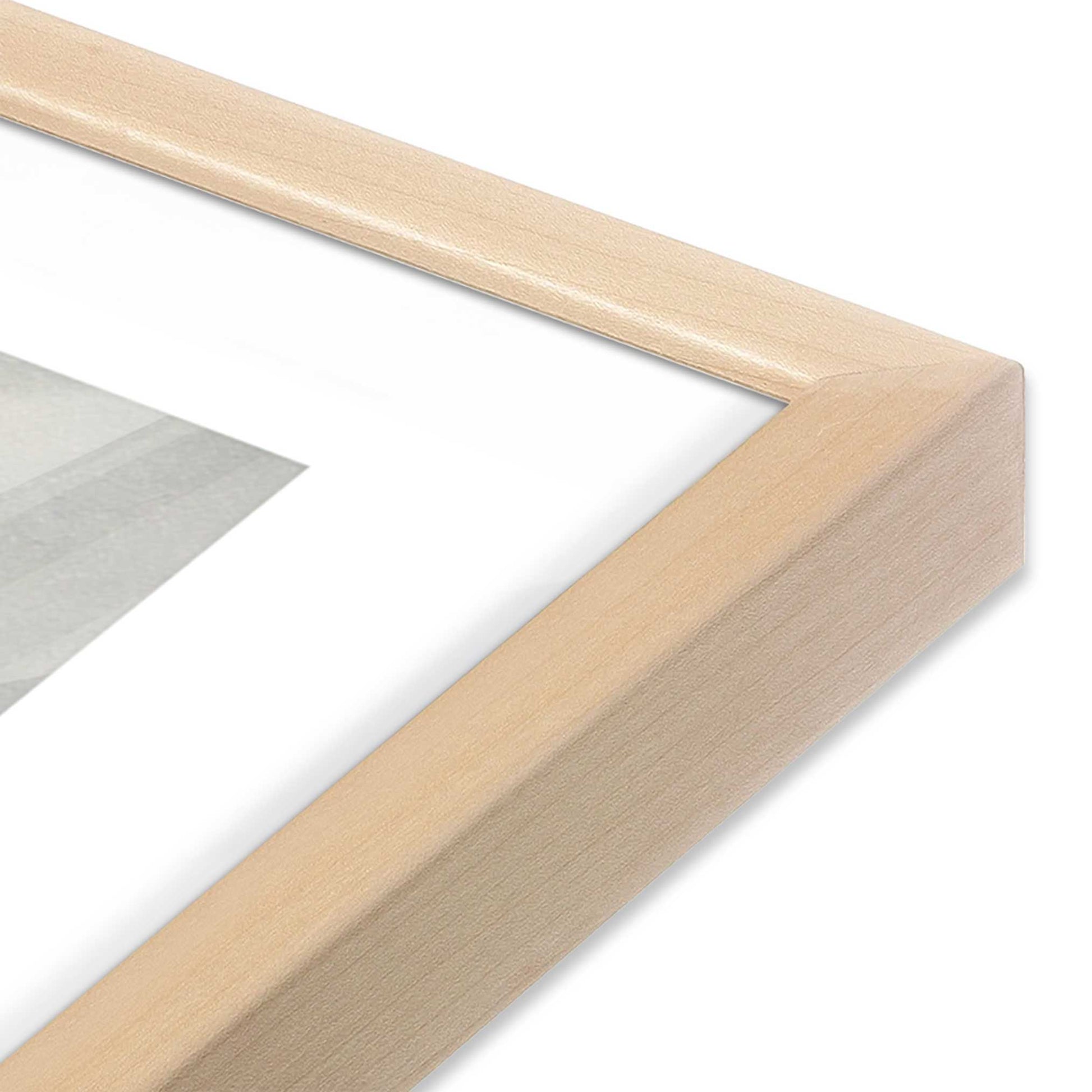 [Color:Raw Maple], Picture of art in a Raw Maple frame of the corner