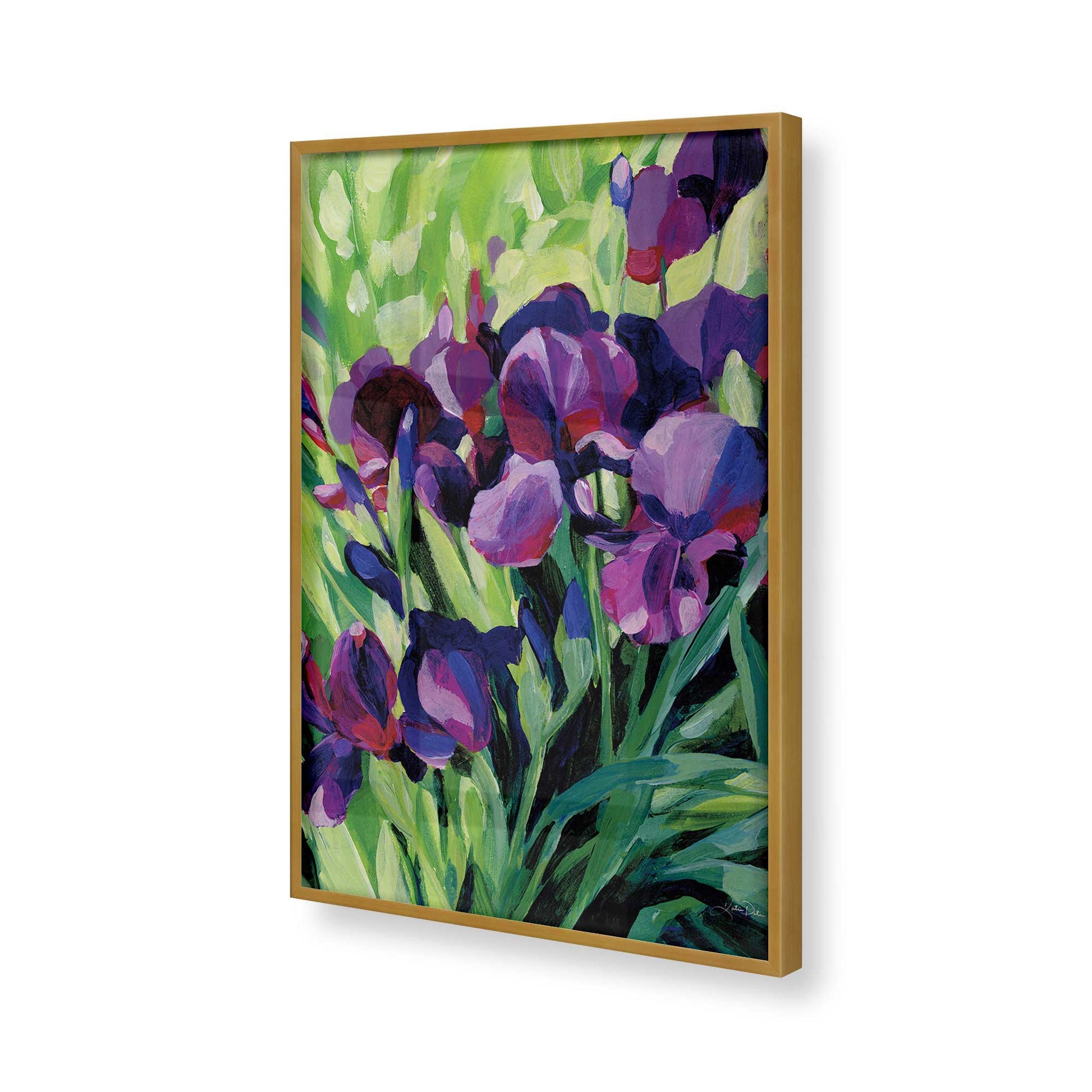 [Color:Polished Gold], Picture of art in a Polished Gold frame of the corner