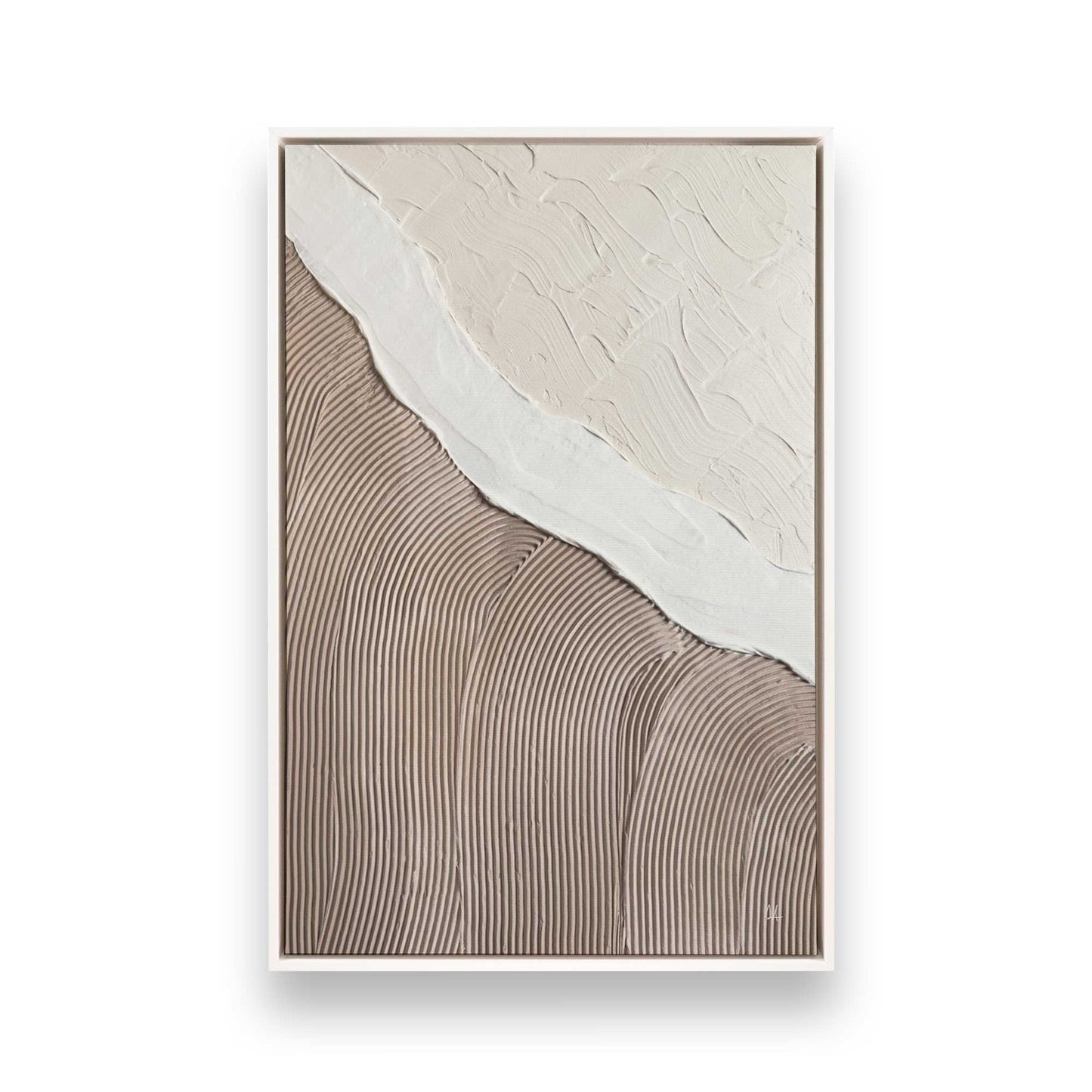 [Color:Opaque White], Picture of art in a White frame