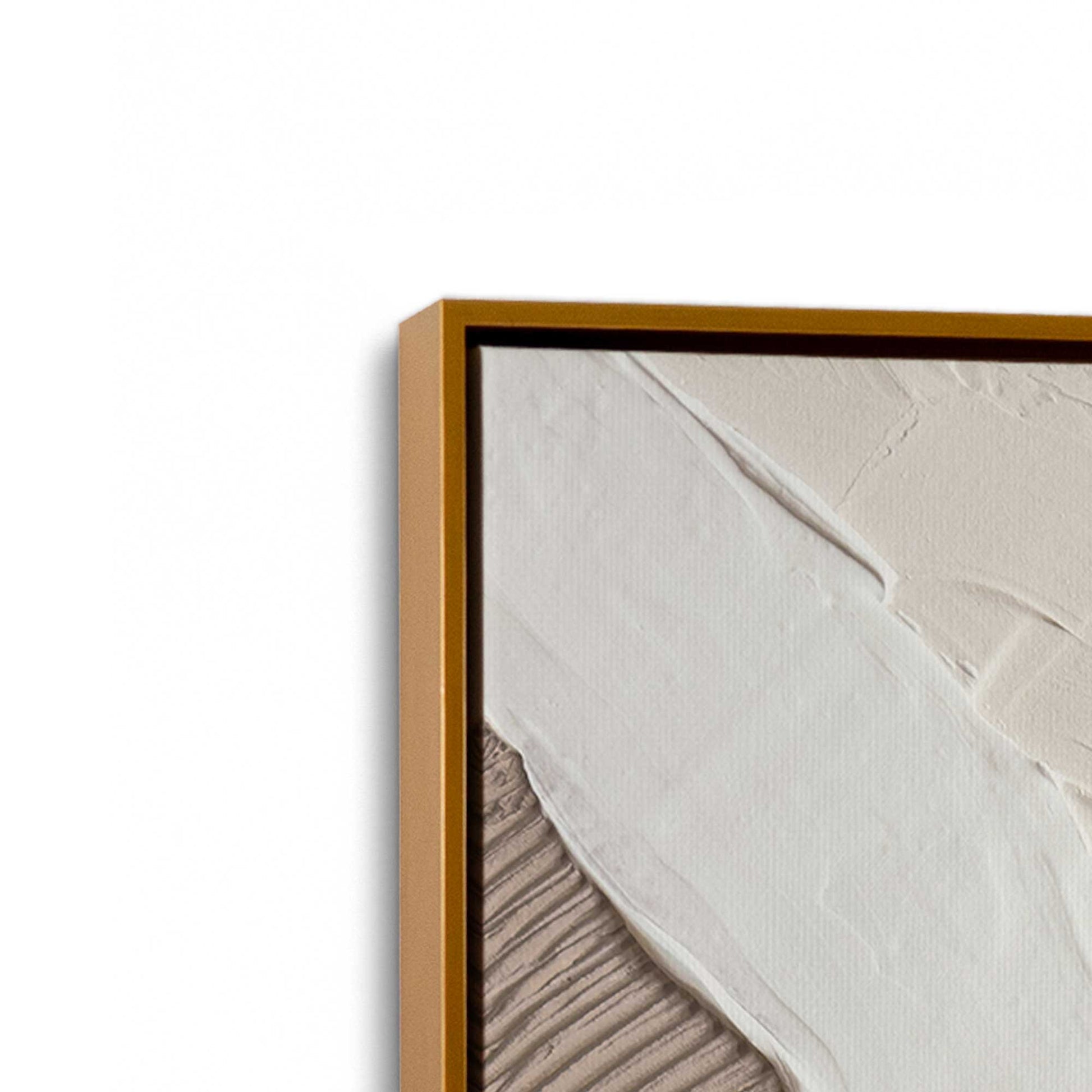 [Color:Polished Gold], Picture of art in a Polished Gold frame at an angle