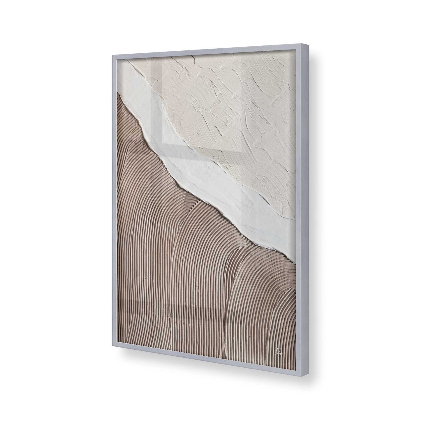 [Color:Polished Chrome], Picture of art in a Polished Chrome frame of the corner