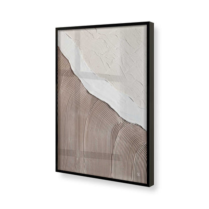 [Color:Satin Black], Picture of art in a Satin Black frame of the corner