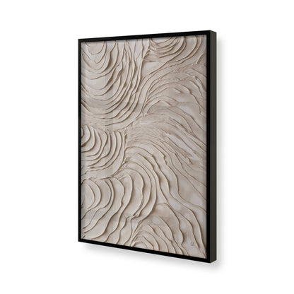 [Color:Satin Black], Picture of art in a Satin Black frame of the corner